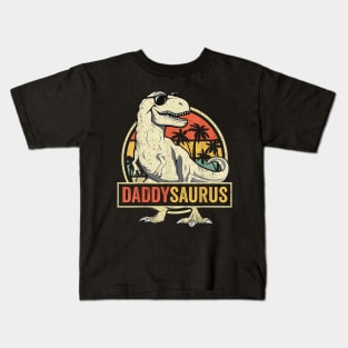 Daddysaurus Fathers Day Gift T-Rex Dad Dinosaur Kids T-Shirt